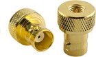 Dht Electronics 2pcs Rf Coaxial Coax Adapter Sma Male To Bnc Female Gold 