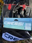 Open Box Cressi Frameless Dive Mask And Supernova Dry Snorkel Combo - Black