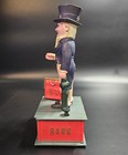 Vintage J s n y  Classic Uncle Sam Figure Mechanical Coin Bank 8 8 Inch