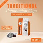 Travel Pack - Pre-filled Traditional Communion Cup - Bag Of 25 With Wafer And   