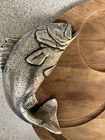 Arthur Court Fish Handle Wood Carving Serving Tray Board Coastal Lodge