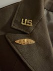 Wwii Us Army Armored Force 1st Lieutenant Officer Od Service Coat Tank Insignia