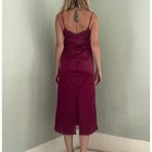 Vintage 70s 80s Vanity Fair Nylon Lace Maxi Slip Dress Burgundy Size Medium