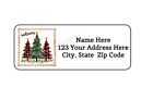 30 Welcome Christmas Trees Personalized Return Address Labels 1 In X 2 625 In