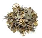 Steampunk Gears Cogs Old Watch Parts Pieces Jewelry Vintage 30g 1oz