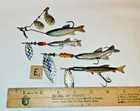 3 Mepps Aglia Rubber Minnow Spinners   One     Used Need Polishing Fishing Lures