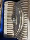 Vintage Titano Accordion Dandy Model With Case Made In Italy Ivory Color