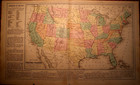 Antique 1868 Map   The United States Including Its Western Territories