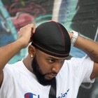 Forcewave Wave Cap  Silky Stocking Wave Cap For Men Women  Black Wave