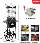 Movie Theater Popcorn Machine Maker Popper With Cart And 10 Oz Kettle