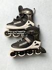 Papaison Inline Skates L Adjustable Adult Youth Rollerblades Black Abec-7 Wheels