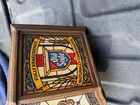 Heilemans Old Style Beer Clock Light Faux Stain Glass Vintage Sign Works Great 