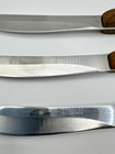 Qty 3 - Cutco No  59 Non-serrated Table Steak Knife Dark Brown Handle Vintage