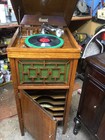 3 Vintage Wind-up Phonographs 1 Electric Brunswick  Victrola  Complete   Working