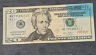 2013  20 Federal Reserve Note     Major Blue Ink Smear Error    blue Bleed        Rare