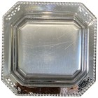 Vintage Krome Kraft Farber Bros New York Square Plate Serving Dish Tray 7   