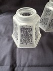 Vintage - Antique Style Victorian Art Deco Glass  - Lamp Shade - Frosted Ornate