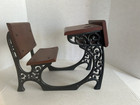 Vintage American Girl Large Wood   Metal Doll Desk Furniture 11 1 2in lx8in wx10