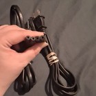 2-pack Black 3-prong To Mickey Mouse Female Ac Power Cable Cords 6 Ft