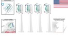 4 Pack Hygienic Toothbrush Replacement Heads For Philips Sonicare - Soft Bristle