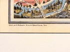 Nouveau Paris Monumental Map Circa 1915 Matted   Framed 17x15