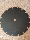 Hand Painted 10  Circular Saw Blade Wooded Barn Scene Nice Rustic Cabin Decor