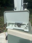 Vintage Singer White Featherweight Sewing Machine 221k With Case   Works