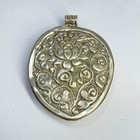 Tibetan Shell Repouss   Pendant