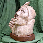 Ted Creepingbear  Jr  Signed Sculpture  after Midnight  Native American Art