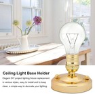 Vintage E26 E27 Edison Bulb Socket Base  Ceiling Light Socket Or W Color  Gold