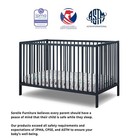 Furniture Happy Crib 3-in-1 Convertible Crib  Made Of Sustainable Beech Wood    