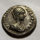 Original Ancient Roman Silver Coin Denarius Plautilla Concordia Laodicea Ad Mare