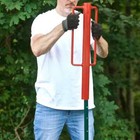 Expert Gardener Powder-coated Steel U-post Driver  Red   for Smaller Posts Read 