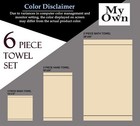 Ultra Soft 6 Pack Cotton Towel Set  Contains 2 Bath Towels 6 Piece Set Orange