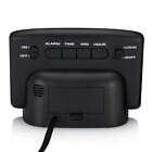 Black Electric Digital Deep Sleep Alarm Clock With Large 1 4    Led Display