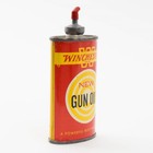 Vintage Red Yellow Can Of Winchester New Gun Oil 3 Fluid Ounces Size Empty