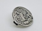 Rare Signed Huguenin Sterling Silver Wwi French 1914 Patriotic Victory Brooch