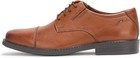 New Clarks Men s Cosgrove Cap Dress Leather Shoes - Dark Tan - Retail  90
