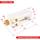 1pc 360cc ml Transparent Plastic Fuel Tank Oil Box For Gasoline Plane Rc Model