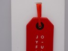 Starbucks - 2017 Flat Ceramic Joyful Tag Ornament - Limited Edition