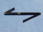 Vintage Ebony   Brass Ship Carpenters  Rule W  Double Bevels