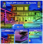100ft Outdoor Led Strip Lights Waterproof With Bluetooth App remote Control