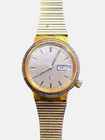 Bulova Accutron Vintage 1973 Tuning Fork Day date Gold Plated Bracelet 32mm