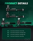 4pcs Rwd Front Susp Tie Rod End Kit For Ford Exp F-150 F-250 Lincoln Nav