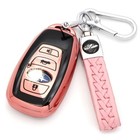 Advanced Soft Tpu Key Cover Key Case   Sheepskin Key Chain Pink  combination 