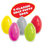         5 Pack Silly Putty Eggs - Original  Superbrights  Glow   Metallic Paty Toy    