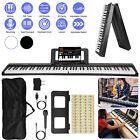 Folding 88 Key Keyboard Electric Digital Piano Full Size Semi Weighted Keys