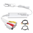 Vhs To Digital Converter - 3 3ft Usb Video Capture Card  Usb-a type-c 2-in-1