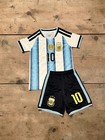 Youth Sizes  Messi 10 Away Jersey Set kid Size 20 