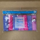 Carter s Girls 7-pack Stretch Cotton Briefs 4-5  6 6x  8  10-12  14 Nwt